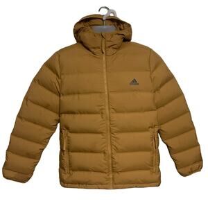 Adidas Essentials Light Down Hooded Jacket Mens Size L